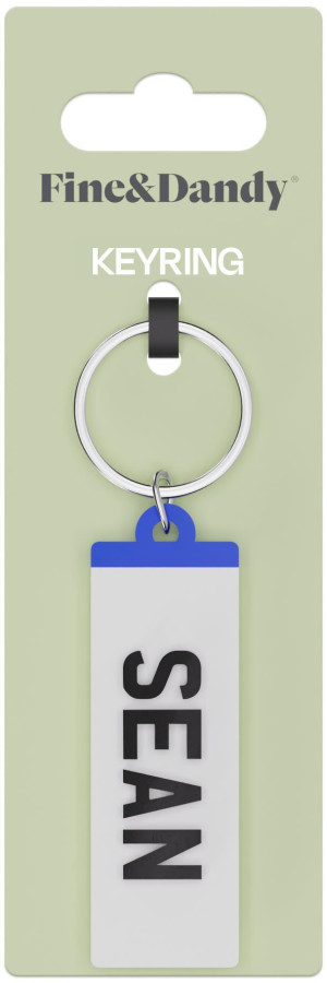 Fine and Dandy Sean Number Plate Keyring