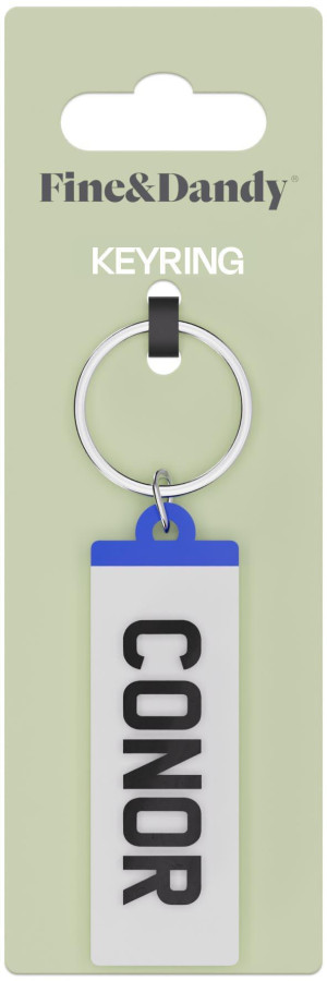 Fine and Dandy Conor Number Plate Keyring