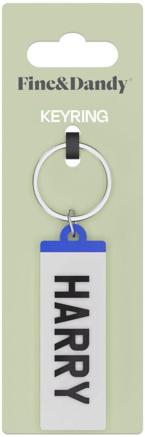 Fine and Dandy Harry Number Plate Keyring