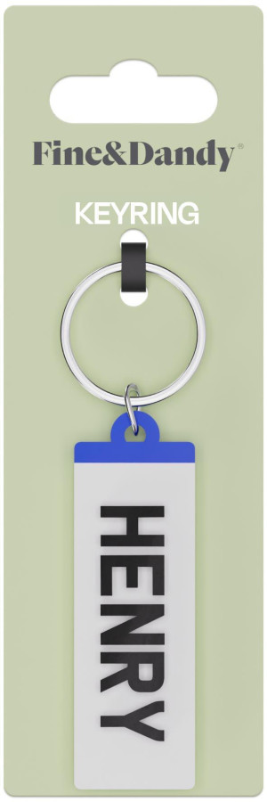 Fine and Dandy Henry Number Plate Keyring
