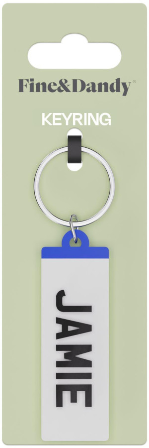 Fine and Dandy Jamie Number Plate Keyring