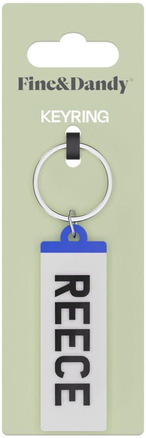 Fine and Dandy Reece Number Plate Keyring