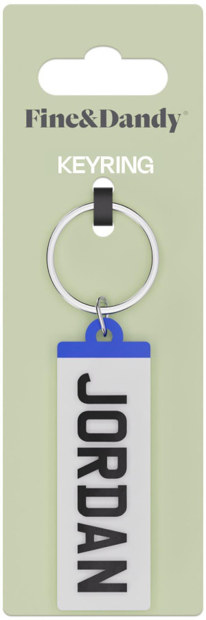 Fine and Dandy Jordan Number Plate Keyring