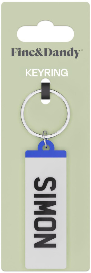 Fine and Dandy Simon Number Plate Keyring