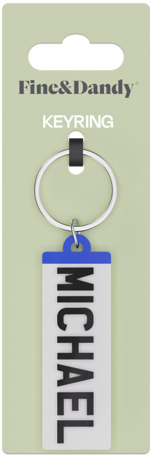Fine and Dandy Michael Number Plate Keyring