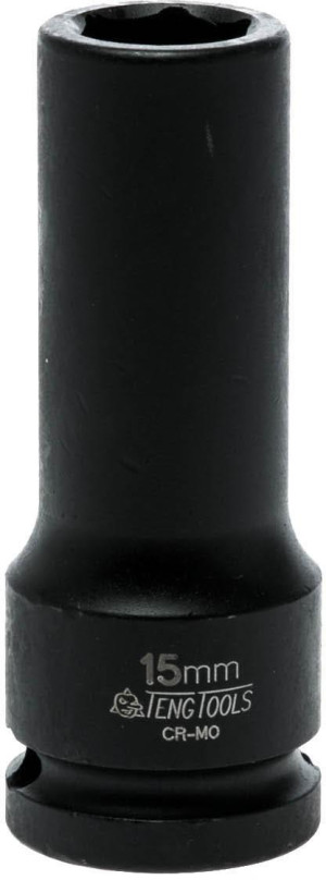Teng 1/2 inch Deep Impact Socket DIN Metric 15mm