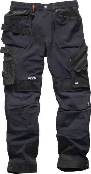 Scruffs Pro Flex Plus Holster Trousers Black 40L