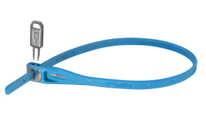 Hiplok Z-Lok Armoured Reuseable Tie 40cm Cyan