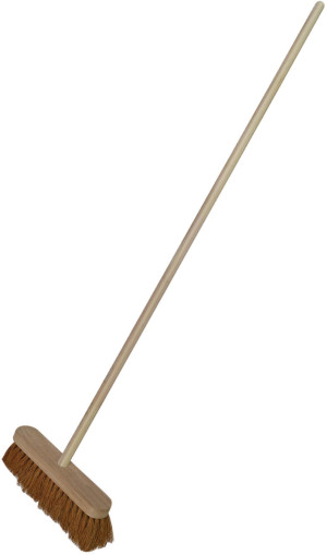 FAITHFULL SOFT COCO BROOM 12IN + 48IN HANDLE