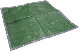 Faithfull Tarpaulin (Eye) - Green/Silver 18ft x 12ft