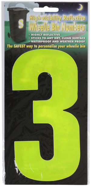 Hi Vis Number Yellow 3