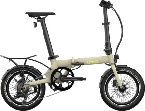 UTO Morning OG16 Electric Folding Bike, Desert Sand