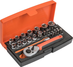 Bahco SL25 25pc 1/4 inch Socket Set