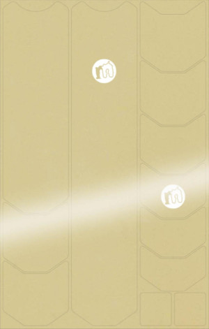 Mucky Nutz Frame Skinz Clear, White Gloss
