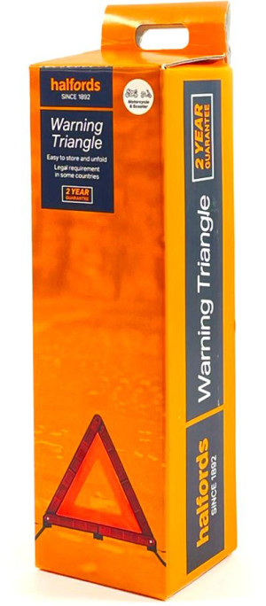 Halfords Core Motorcycle Warning Triangle