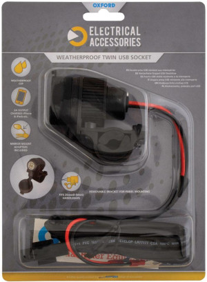 Oxford Weatherproof Dual Port USB Charger