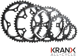 KranX 110BCD 5-Arm Alloy Black Chainring, 50T