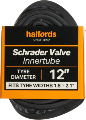Halfords Schrader Bike Inner Tube 12 inch x 1.5 inch - 2.1 inch