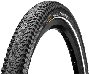 Continental Double Fighter 3 Bike Tyre, Black/Reflex 24x2.00 inch