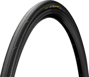 Continental Ultra Sport III Folding Bike Tyre, Black/Black 700x23c