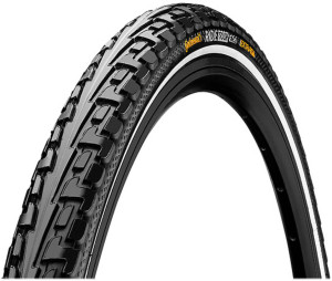 Continental Ride Tour Bike Tyre, Black/Reflex 700x28c