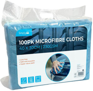 100pc Microfibre Cloth Pack