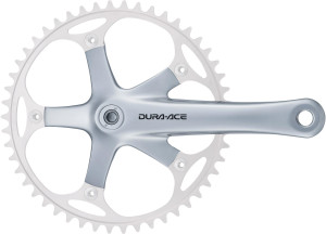 Shimano Dura Ace FC-7710 Track Crankset without Ring, 165mm