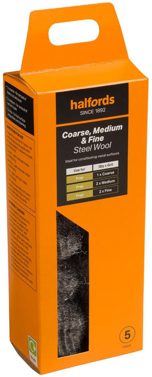Halfords Steel Wool x5