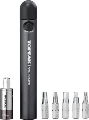 Topeak Nano Torqbar and Bits, 4Nm