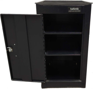 Halfords Advanced 2 Shelf Side Cabinet - Black