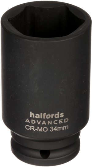 Halfords Advanced Drive 6PT Impact Deep Socket 34mm