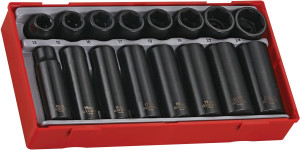 Teng 16 Piece Socket Set Regular and Deep Impact