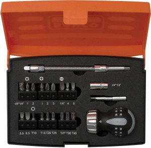 Bahco Stubby Ratcheting Screwdriver Set 22 Pieces