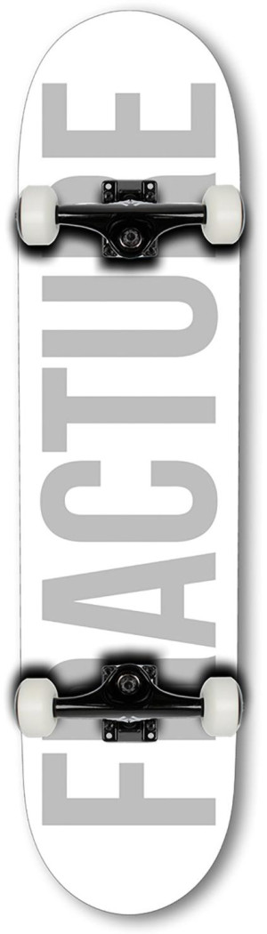 Fracture Skateboard Fade White Complete - 8.0