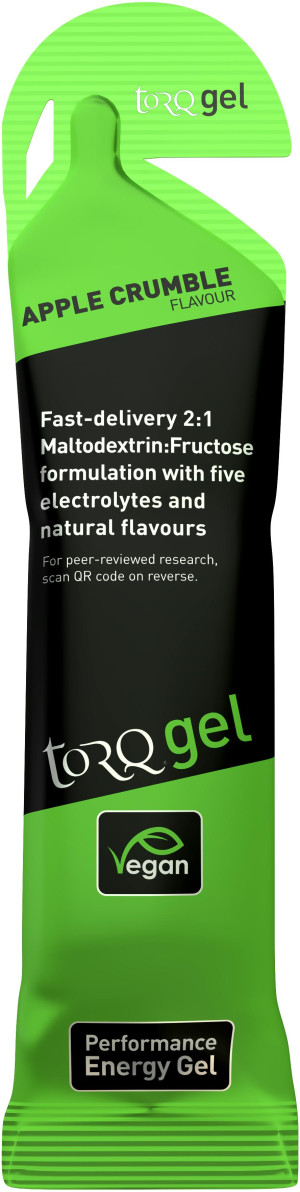 TORQ Energy Gel, Apple Crumble, 15 x 45g