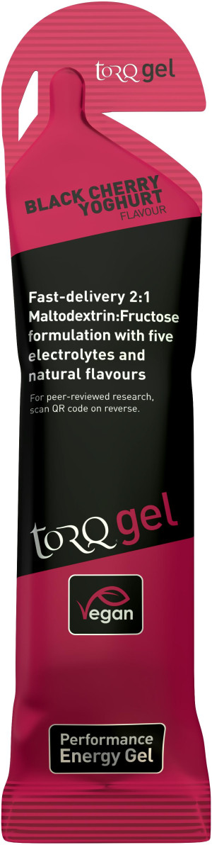 TORQ Energy Gel, Black Cherry Yoghurt, 15 x 45g