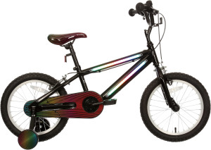 Apollo Cyber Light Up Kids Bike 16" Wheel - Black/Metallic (5-9 years)