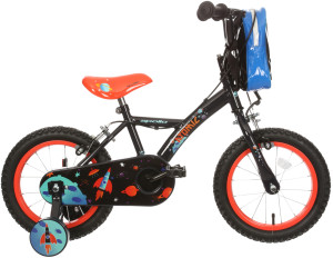Apollo Atomic Kids Bike 14" Wheel With Stabilisers - Black (4-7 years)