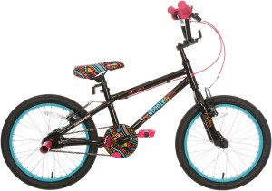 Apollo Boogie Kids Bike 18" Wheel - Black/Pink (5-9 years)