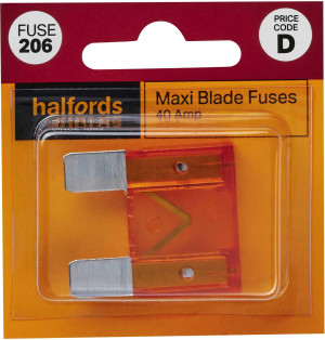 Halfords Maxi Blade Fuses 40 Amp (FUSE206)