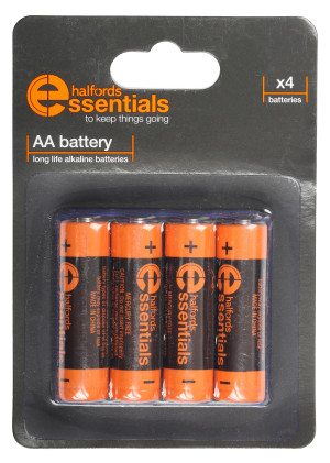 Halfords Essential Batteries AA x4