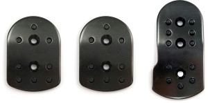 Halfords Competition Car Pedal Set - Black Chrome