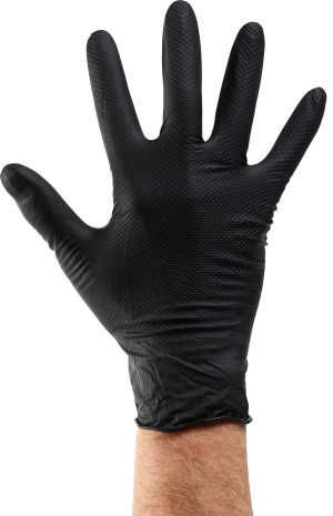 Grippaz Black Engineers Mate Gloves Box 25 Pairs - Medium