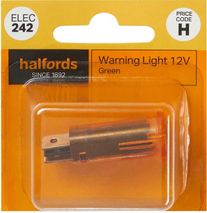 Halfords Warning Light 12V Green (ELEC242)