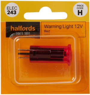 Halfords Warning Light 12V Red (ELEC243)