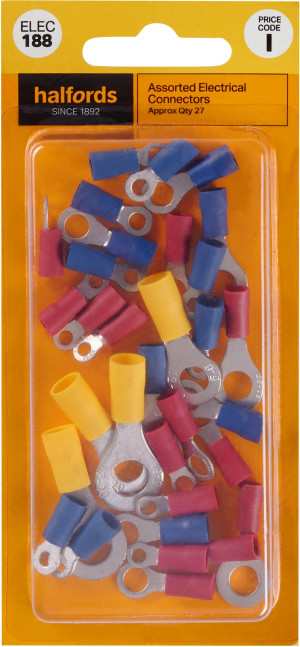Halfords Assorted Electrical Connectors (ELEC188)