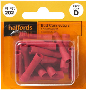 Halfords Butt Connectors 5 Amp (ELEC202)