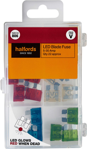 Halfords Assorted LED Blade Fuses (SBOX806)