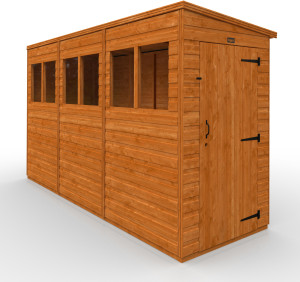 TigerFlex Shiplap Pent Shed 12x4