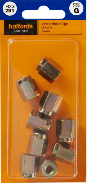 Halfords Brake Pipe Unions Metric Female (FIXG291)